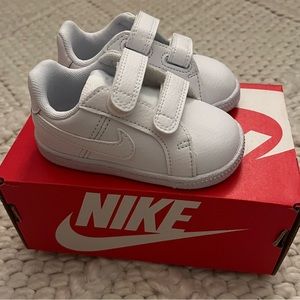 Toddler Nike Court Royale White Sneaker - Like New with Box